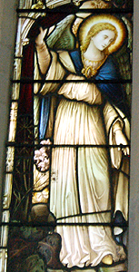 Angel from the chancel north window June 2012